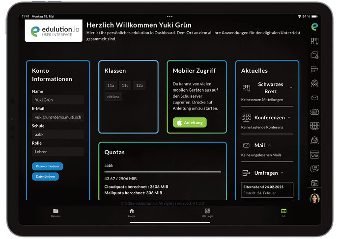 edulution APP auf iPad
