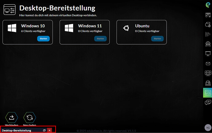 edulution - Fenster minimieren
